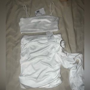 SOLD Forever 21 Cropped Cami & Mini Skirt Set